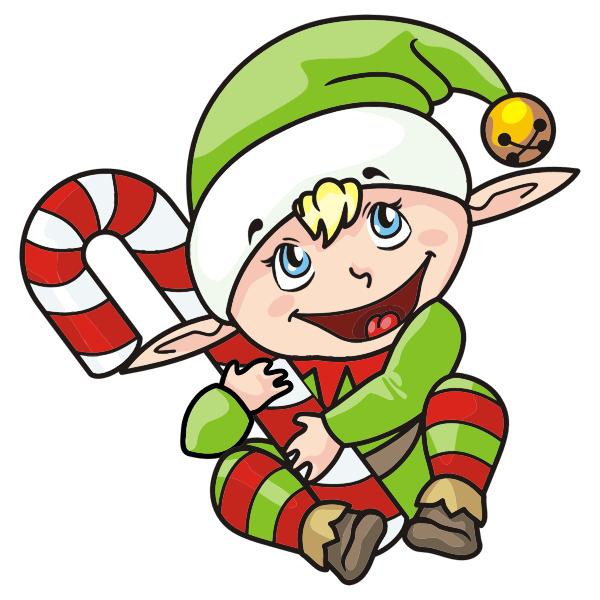 SVG Christmas Elf illustration