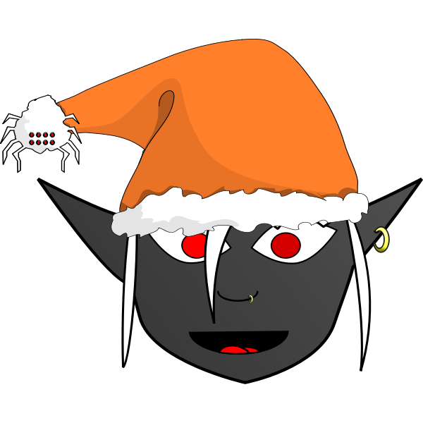SVG Christmas elf image