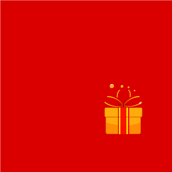 SVG Christmas gift vector graphics