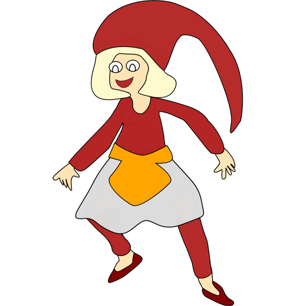 SVG Christmas girl