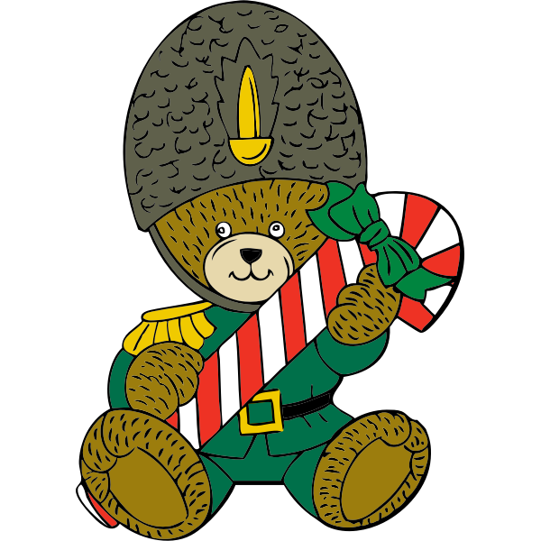 SVG Christmas guard bear