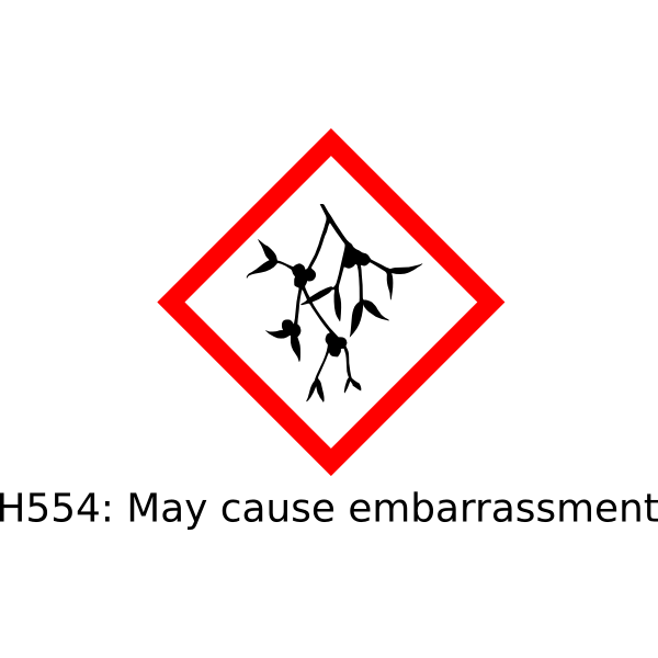 SVG Christmas hazard vector image