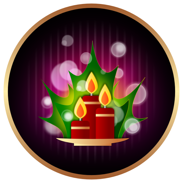 SVG Christmas icon vector image