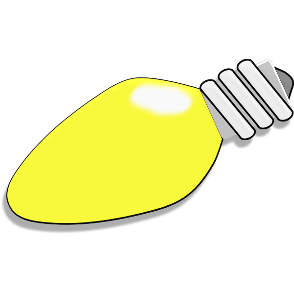 SVG Christmas lightbulb vector illustration