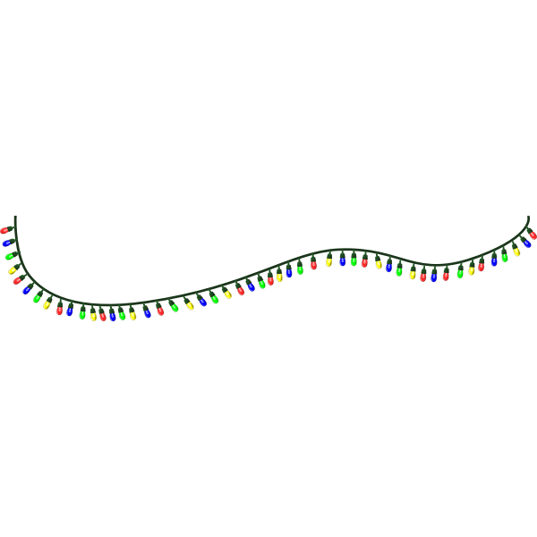 SVG Christmas lights