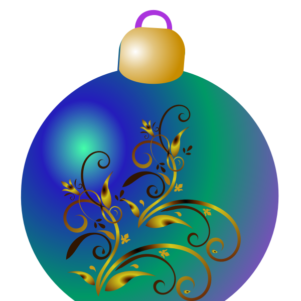SVG Christmas ornament