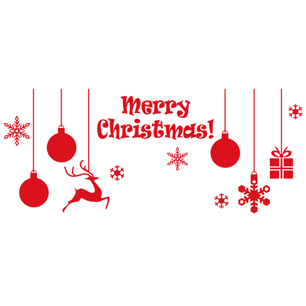 SVG Christmas ornamental typography