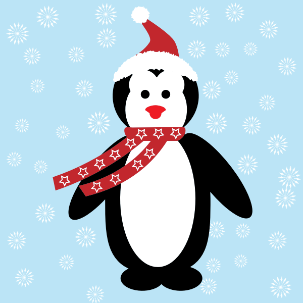 SVG Christmas Penguin
