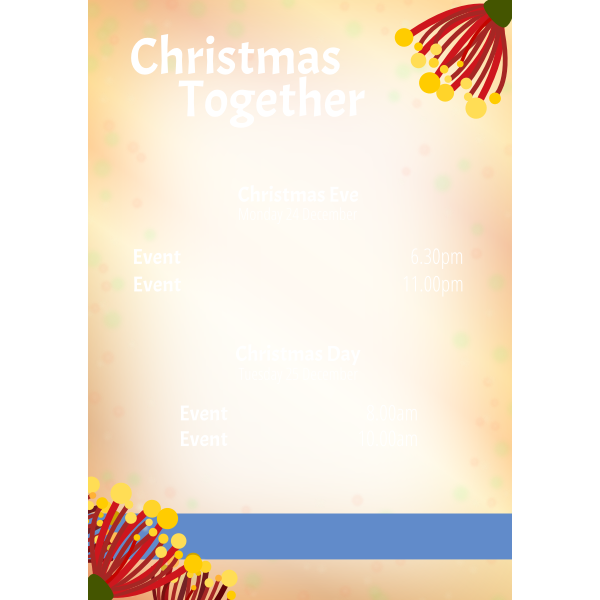 SVG Christmas poster template