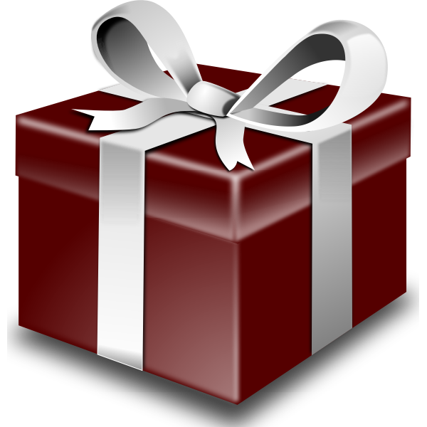 SVG Christmas present vector
