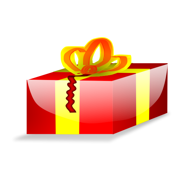 SVG Christmas present vector image