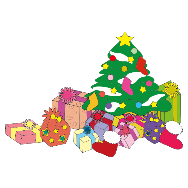 SVG Christmas presents