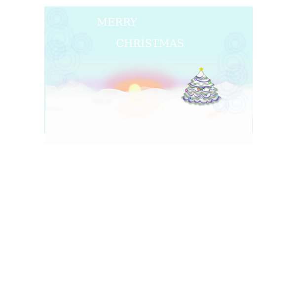 SVG Christmas Scene -Vector