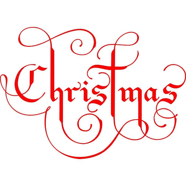 SVG Christmas text vector image