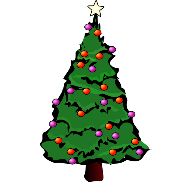 SVG Christmas tree art