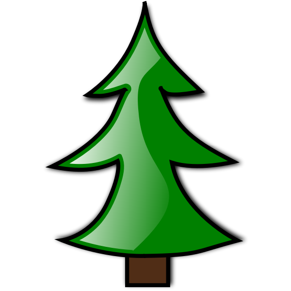 SVG Christmas tree clip art