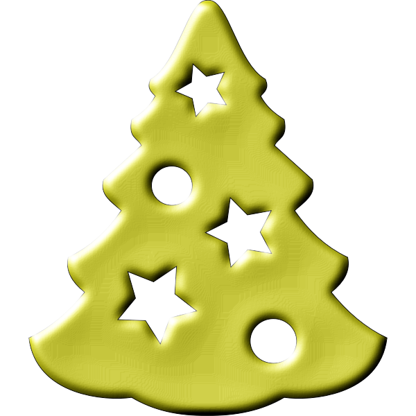 SVG Christmas tree cookie