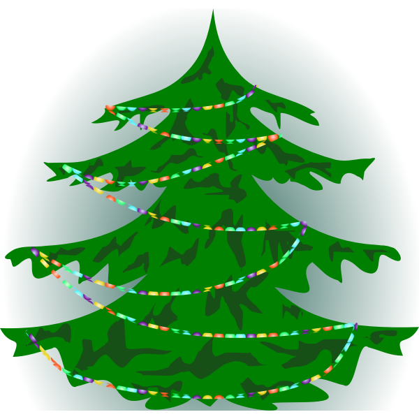 SVG Christmas tree decoration