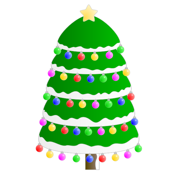 SVG Christmas tree graphic vector