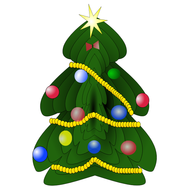 SVG Christmas tree graphics image