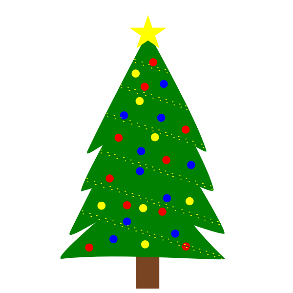 SVG Christmas tree illustration