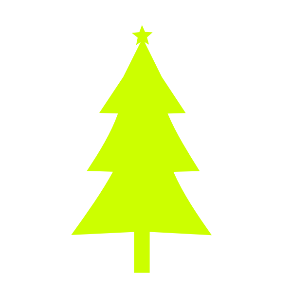SVG Christmas tree lime color