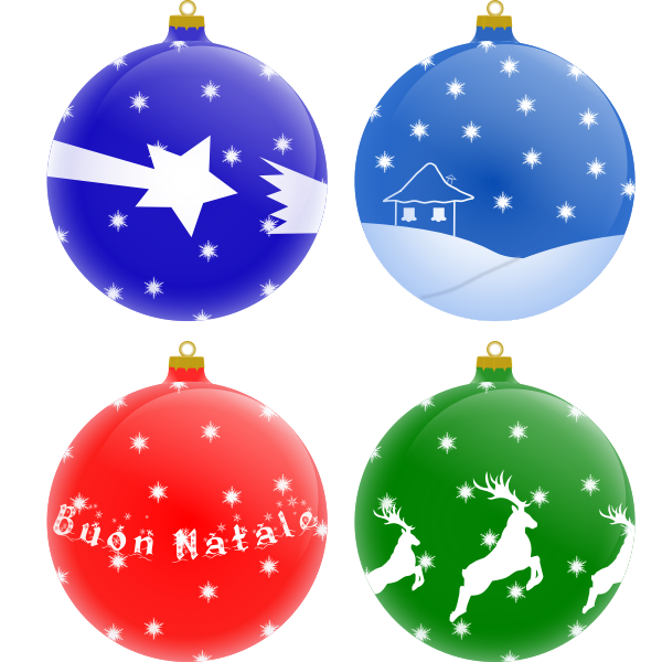 SVG Christmas Tree Ornaments