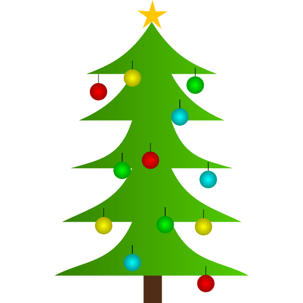 SVG Christmas tree symbol