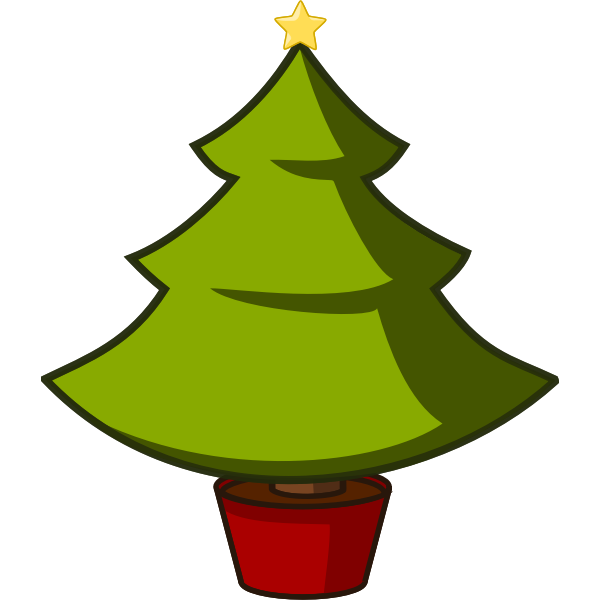 SVG Christmas tree vector clip art