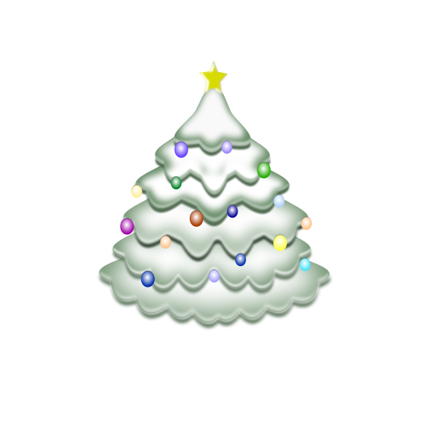 SVG Christmas tree vector clipart