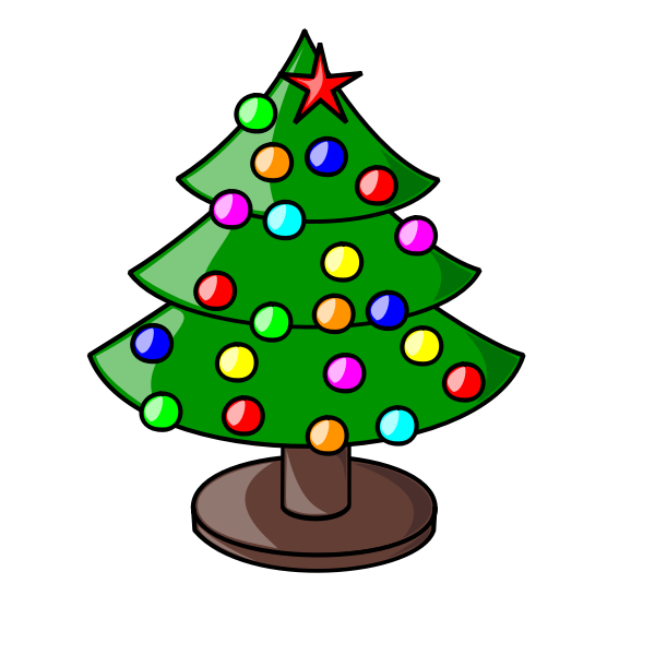 SVG Christmas Tree Vector Image