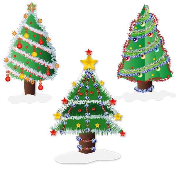 SVG Christmas trees