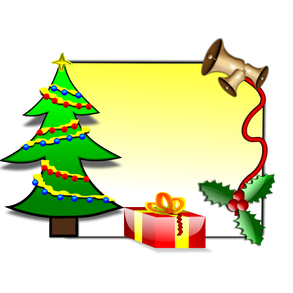 SVG Christmas vector decoration