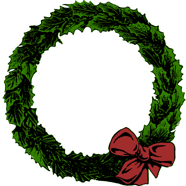 SVG Christmas wreath