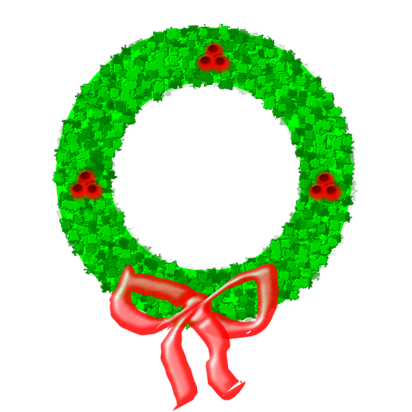 SVG Christmas Wreath Vector Graphics