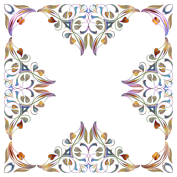 SVG Chromatic frame vector image