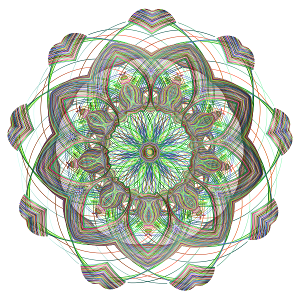 SVG Chromatic mandala