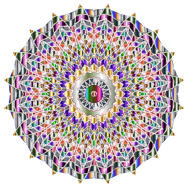 SVG Chromatic Mandala No Background