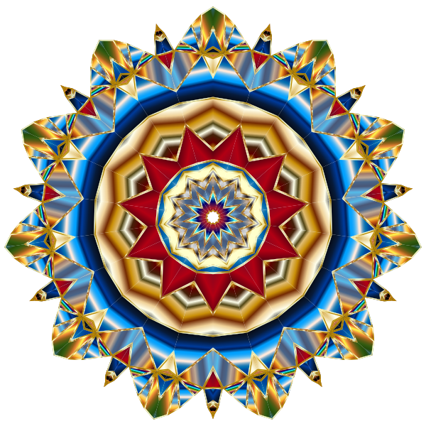 SVG Chromatic mandala vector image