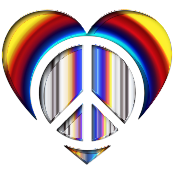 SVG Chromatic Peace Heart