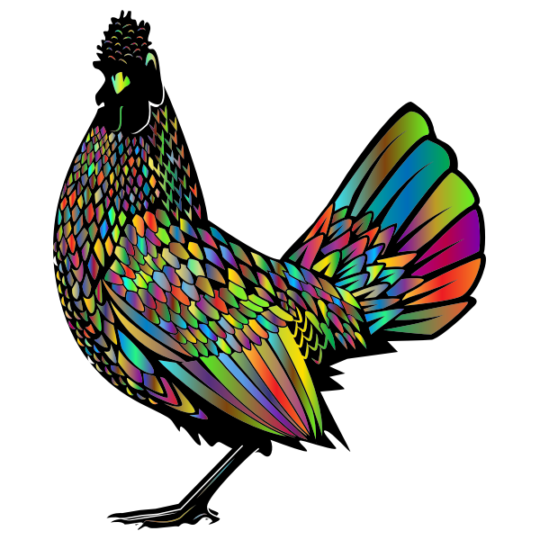 SVG Chromatic Rooster 3