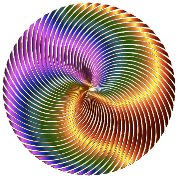 SVG Chromatic swirls in a circle