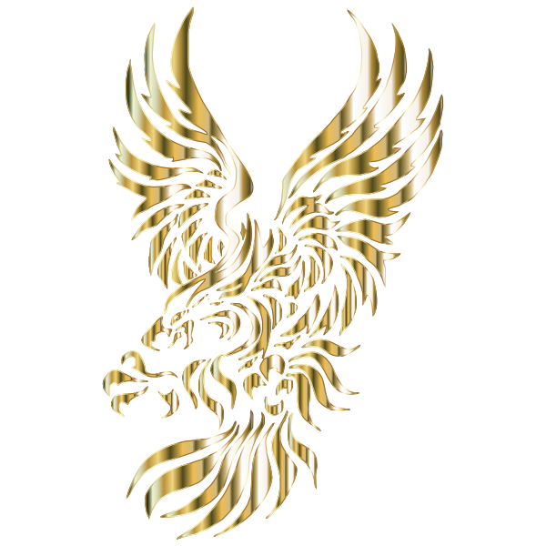 SVG Chromatic Tribal Eagle No Background