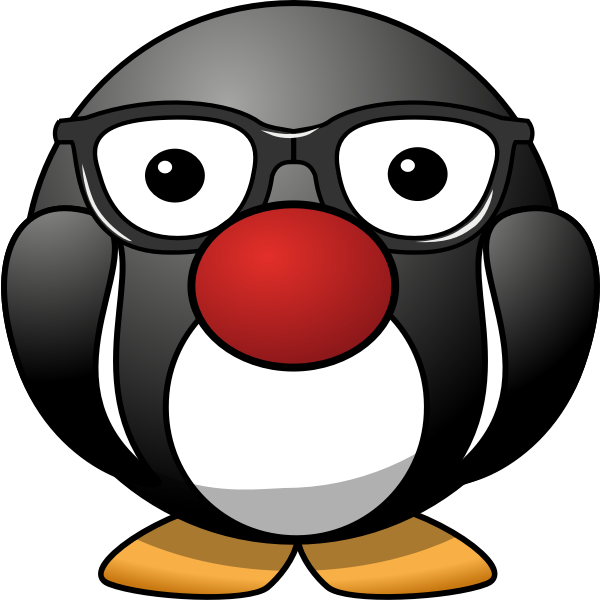 SVG Chunky Penguin mascot vector iMage