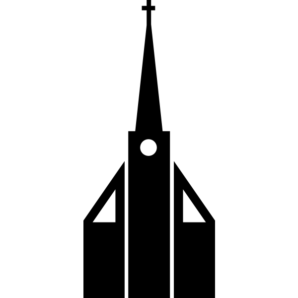 SVG Church silhouette