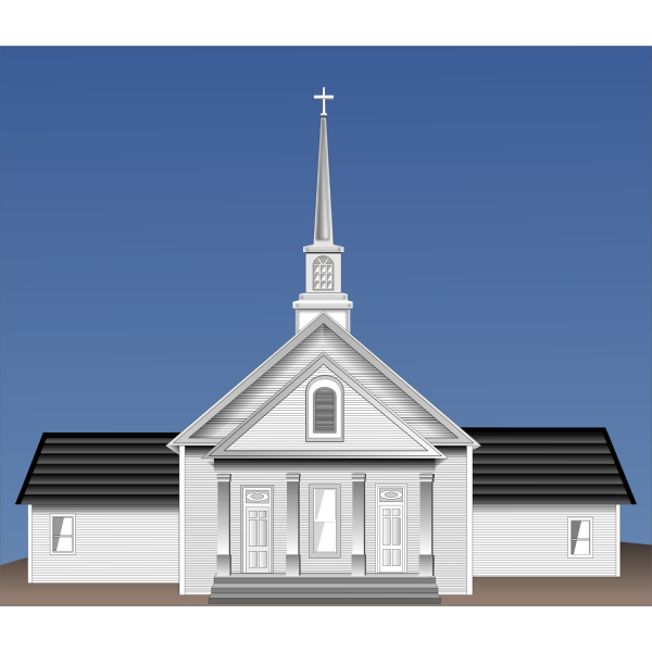 SVG Church vector clip art image