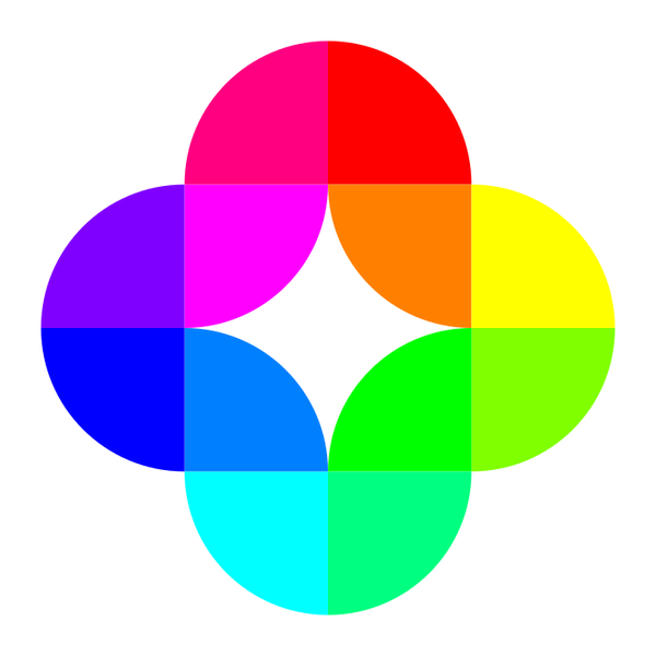 SVG circle fourths 12 color