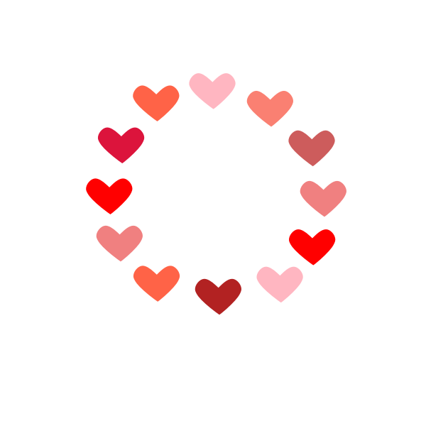 SVG Circle of love vector illustration