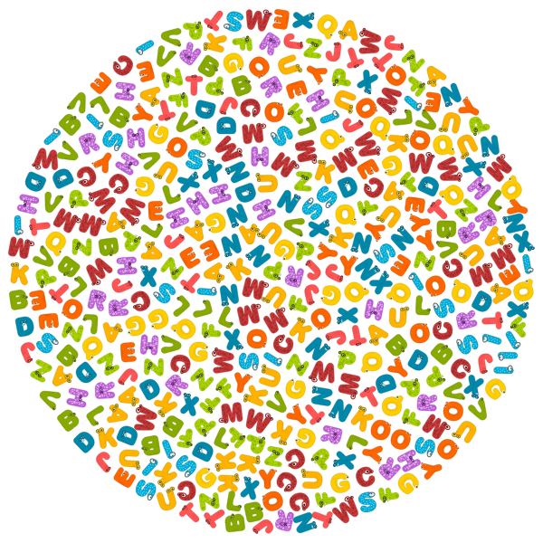 SVG Circle with alphabet