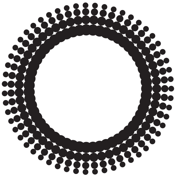 SVG Circle with halftone effect